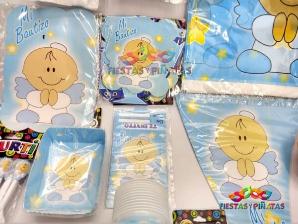 kit de decoración personalizado para fiestas de bautizo| Decoración para bautizo fiestas y piñatas Bogotá