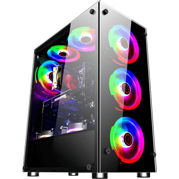 Computer Gaming Case Water Cool Air Cool