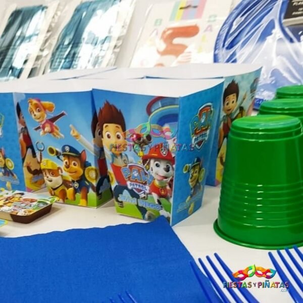 kit de decoración personalizado para fiestas infantiles| Decoración temática Patrulla canina - paw Patrol para cumpleaños infantil fiestas y piñatas Bogotá