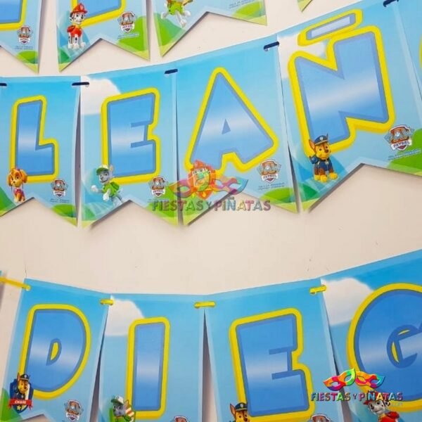 kit de decoración personalizado para fiestas infantiles| Decoración temática Patrulla canina - paw Patrol para cumpleaños infantil fiestas y piñatas Bogotá