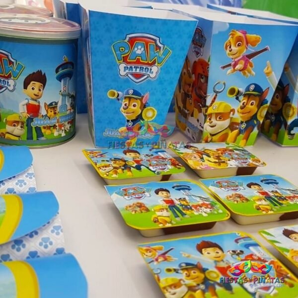 kit de decoración personalizado para fiestas infantiles| Decoración temática Patrulla canina - paw Patrol para cumpleaños infantil fiestas y piñatas Bogotá